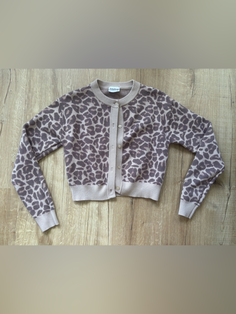 Betty Boop Leopard Print Button-Front Cardigan xxs